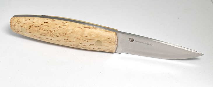 NKD Korpi 85 Curly birch — Nordic Knife Design NKD